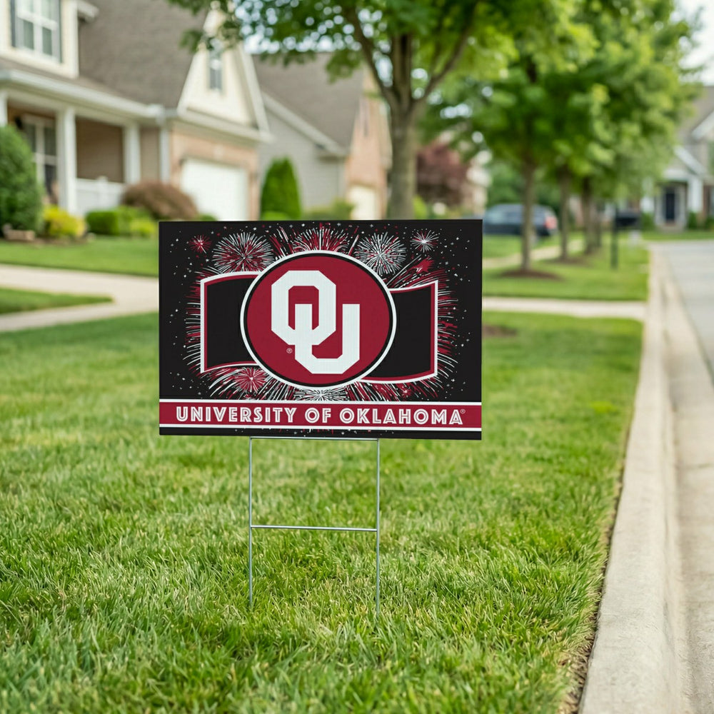 University of Oklahoma Yard Sign, Patriotic - Collegiate Home