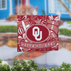 University of Oklahoma Yard Sign, Holiday - Collegiate Home