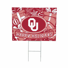 University of Oklahoma Yard Sign, Holiday - Collegiate Home