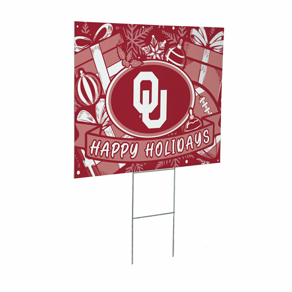 University of Oklahoma Yard Sign, Holiday - Collegiate Home