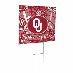 University of Oklahoma Yard Sign, Holiday - Collegiate Home