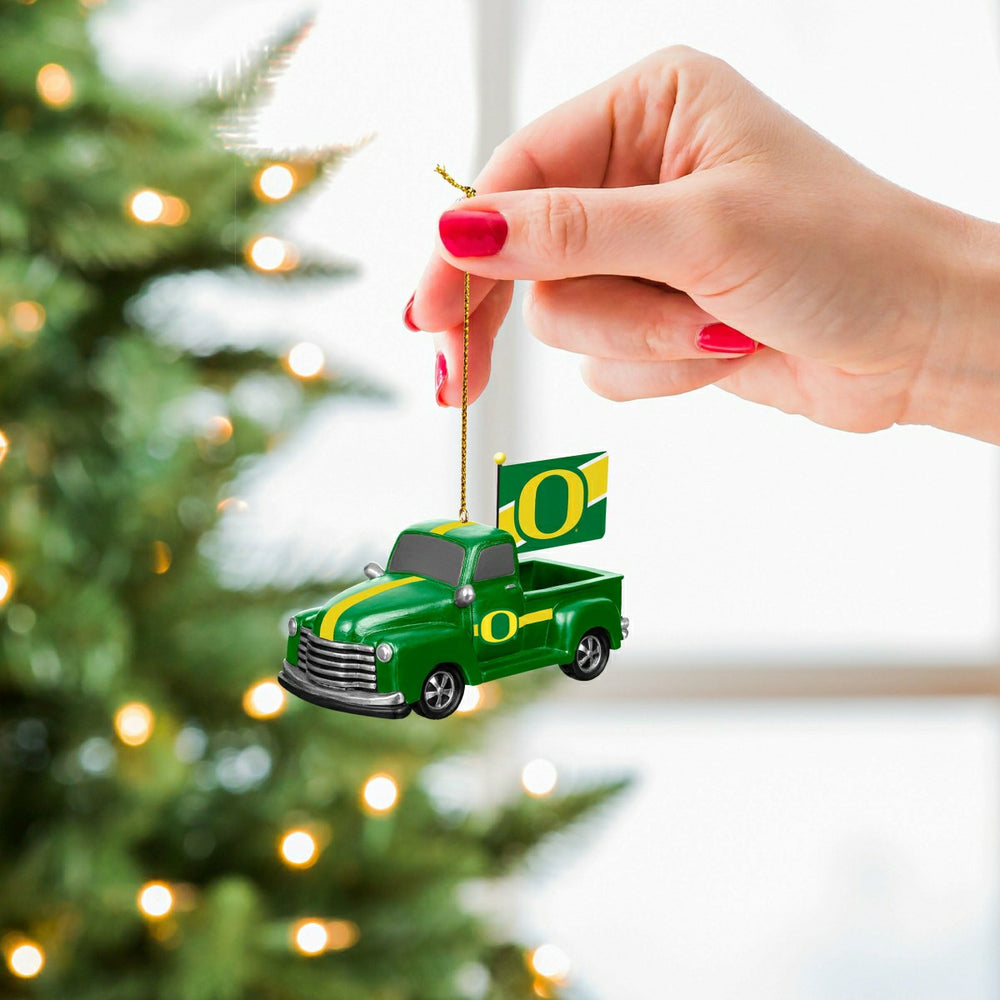 University of Oregon Rally Truck Ornament, Set of 2 - Collegiate Home