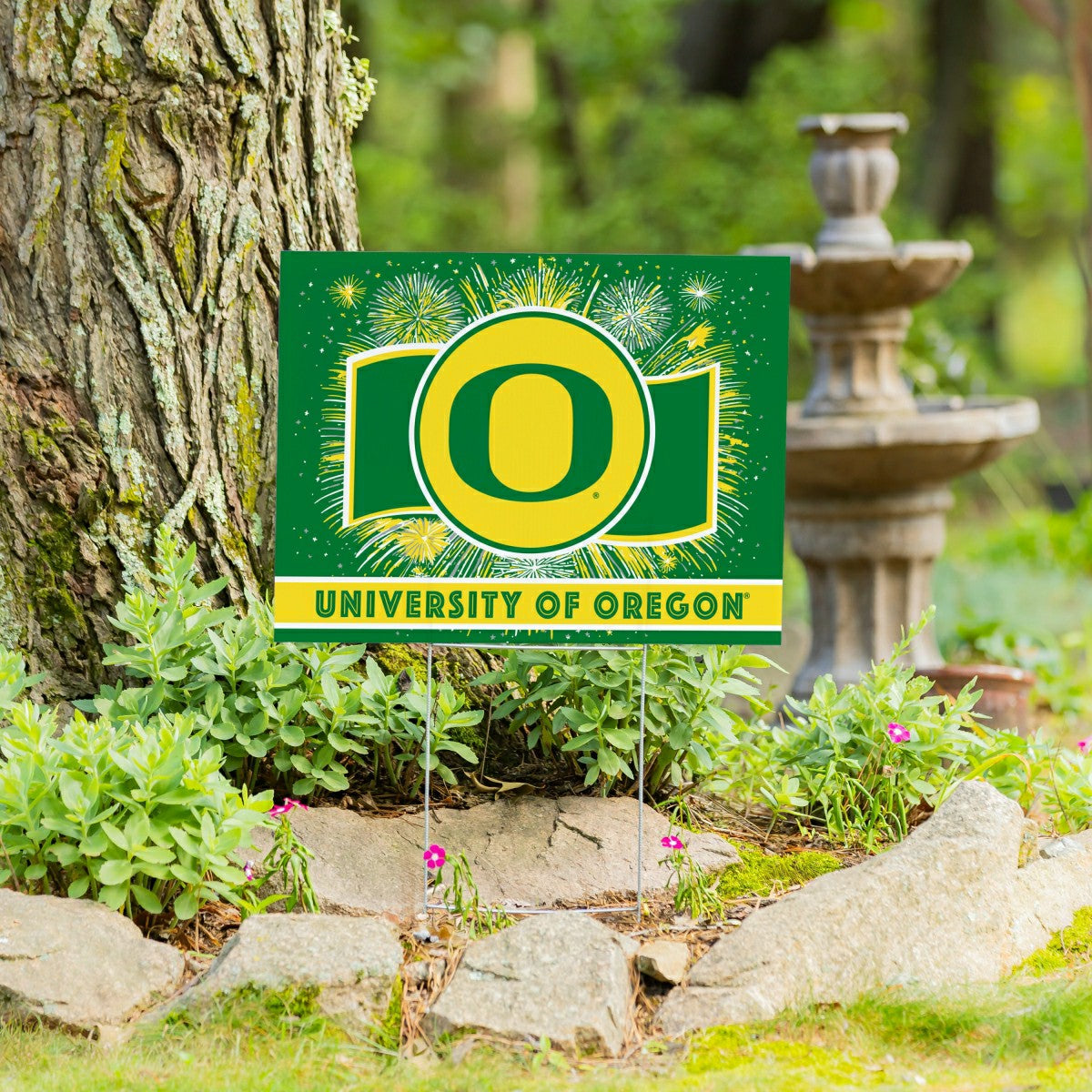 University of Oregon Yard Sign, Patriotic - Collegiate Home