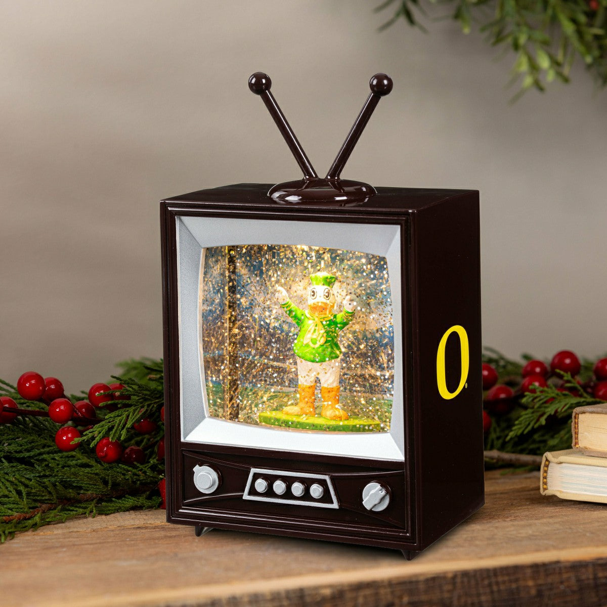 University of Oregon Vintage TV Water Lantern - Collegiate Home