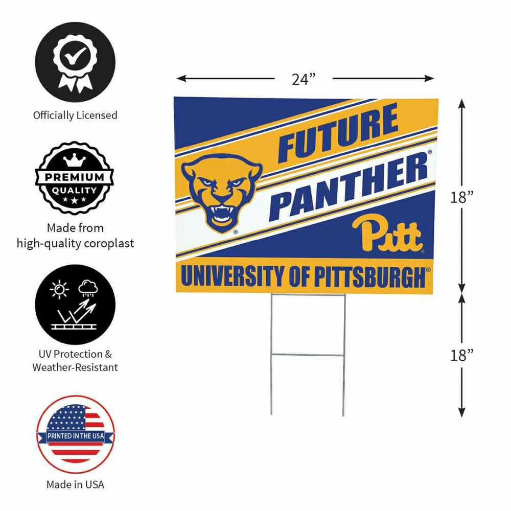 University of Pittsburgh Coroplast Yard Sign, Future Student - Collegiate Home
