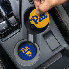 University of Pittsburgh Car Coaster Set, 2pc - Collegiate Home