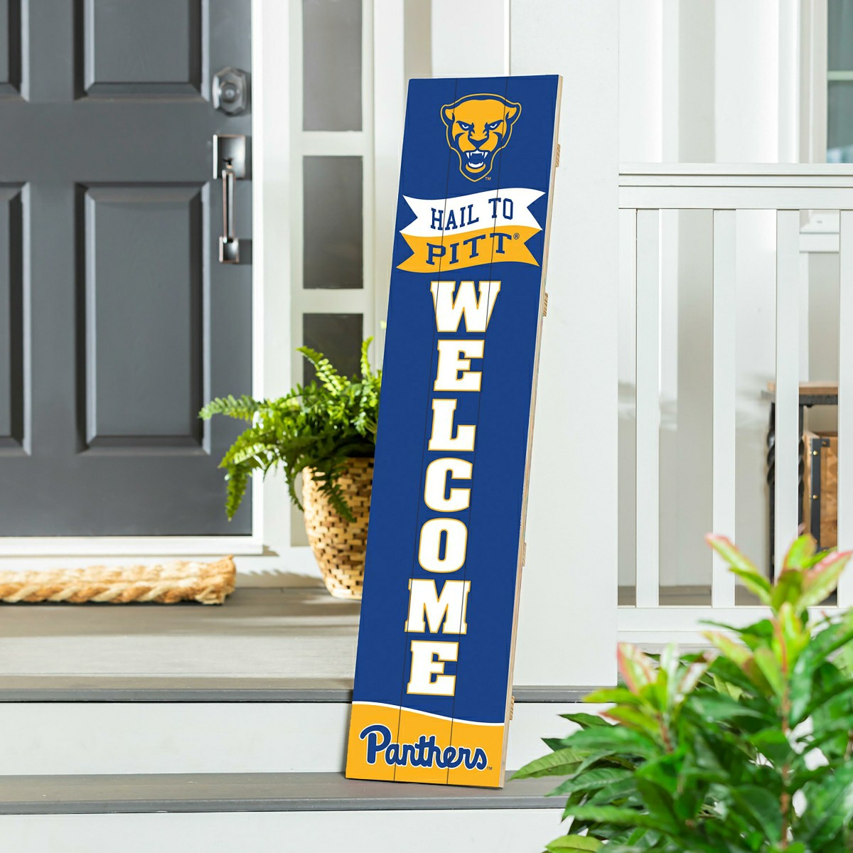 University of Pittsburgh Large Single Sided Leaner, 46" - Collegiate Home