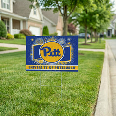 University of Pittsburgh Yard Sign, Patriotic - Collegiate Home