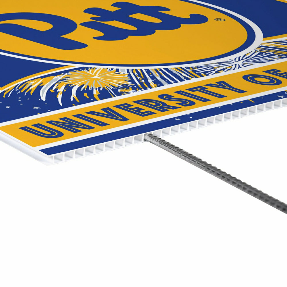 University of Pittsburgh Yard Sign, Patriotic - Collegiate Home