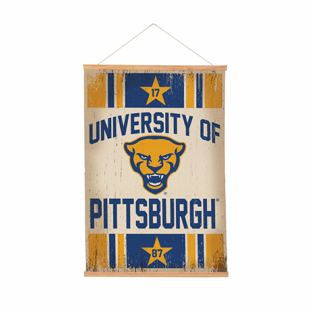 University of Pittsburgh, Canvas Wall Tapestry, Medium, 36x24 - Collegiate Home