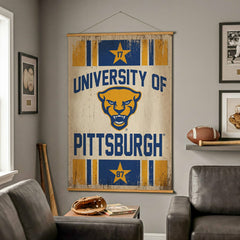 University of Pittsburgh, Canvas Wall Tapestry, Large, 54x36 - Collegiate Home