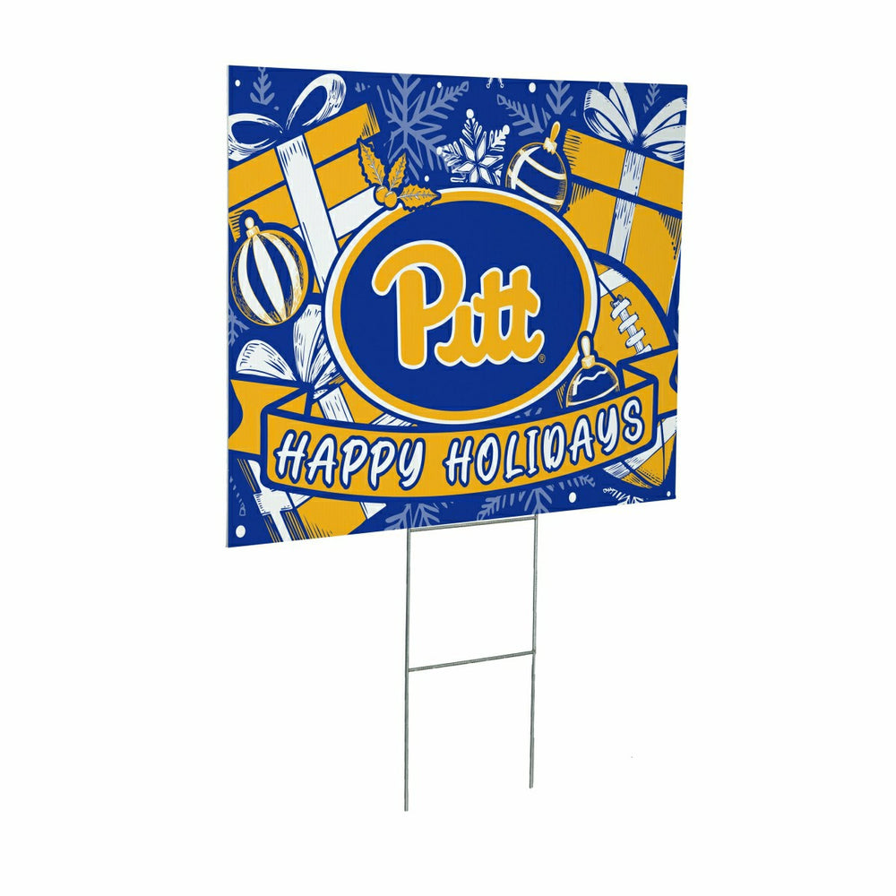 University of Pittsburgh Yard Sign, Holiday - Collegiate Home