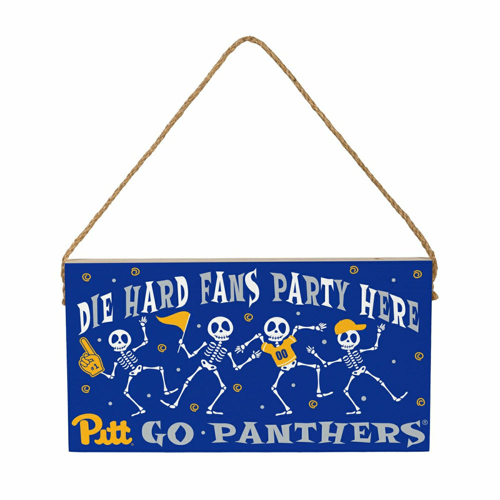 University of Pittsburgh Halloween Wood Wall Sign, 6x11 - Collegiate Home
