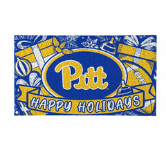 University of Pittsburgh Holiday PVC Mat, 28"x16" - Collegiate