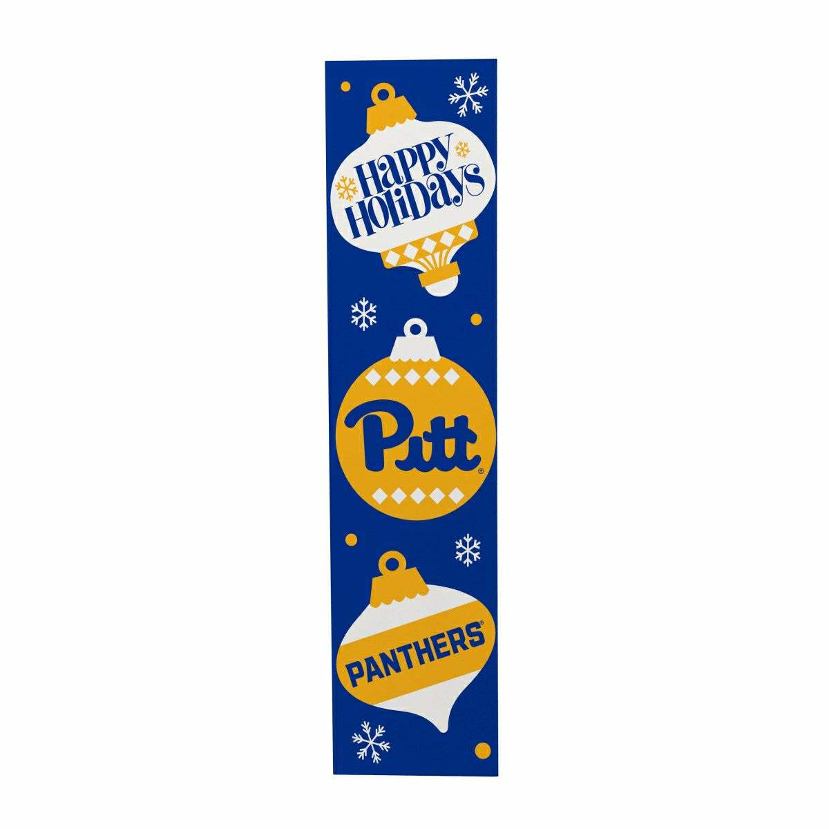 47" Double Sided Leaner, University of Pittsburgh, Christmas - Collegiate Home