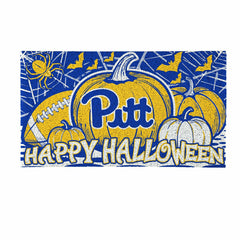 University of Pittsburgh Halloween PVC Mat, 28"x16" - Collegiate