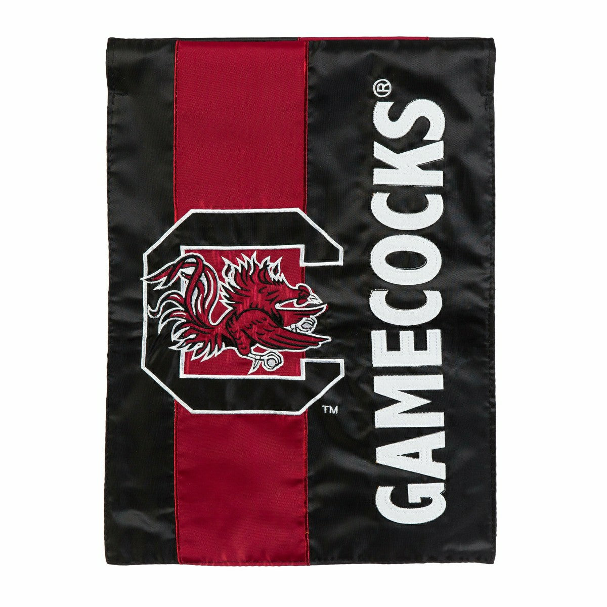 University of South Carolina Mixed-Material Embellished Appliqué Garden Flag - Collegiate Home