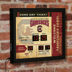 Scoreboard Wall Clock, South Carolina - Collegiate Home