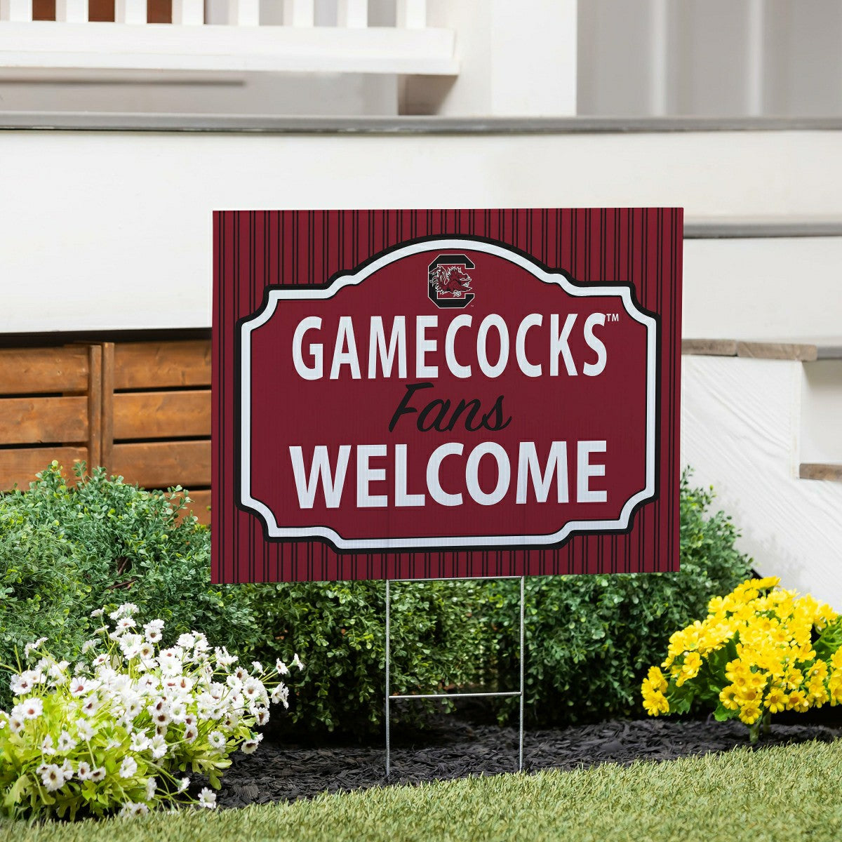 University of South Carolina Coroplast Yard Sign, "Fans Welcome" - Collegiate Home