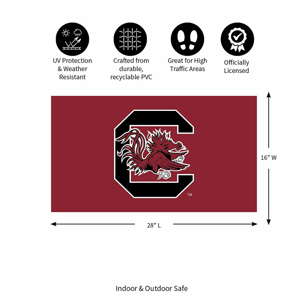 Full Color PVC Mat, 16" x 28", University of South Carolina - Collegiate