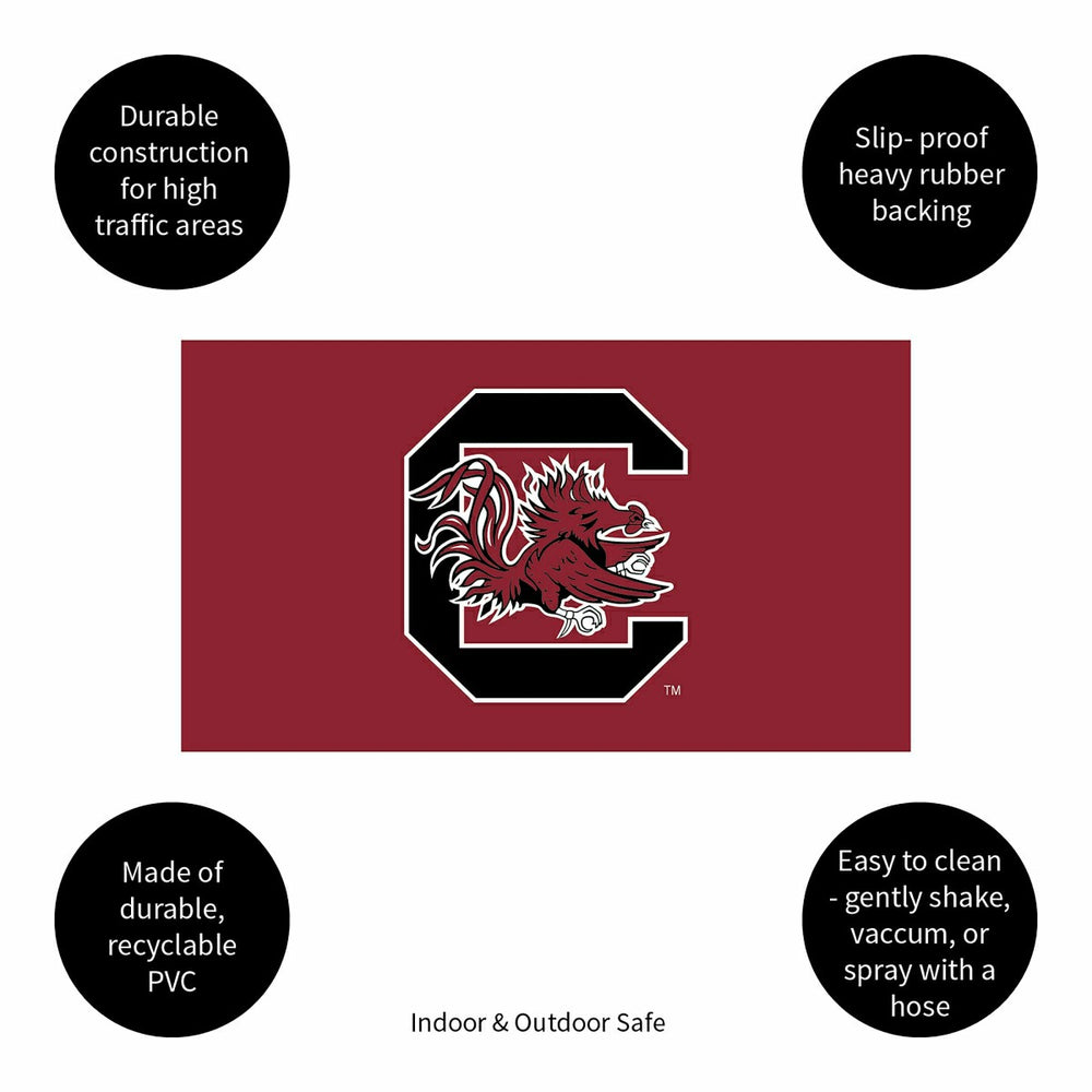 Full Color PVC Mat, 16" x 28", University of South Carolina - Collegiate