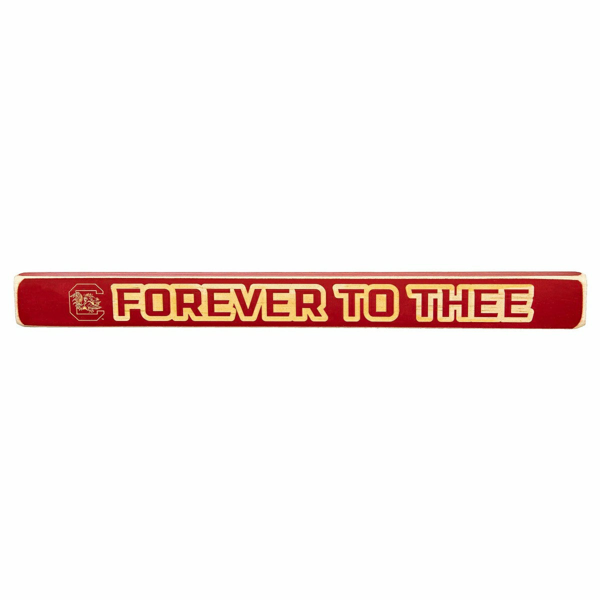 University of South Carolina Engraved Wood Sign, 1.5" x 18" - Collegiate Home