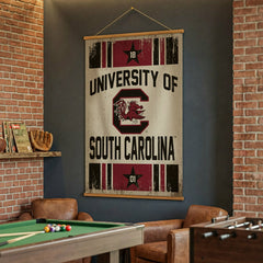 University of South Carolina, Canvas Wall Tapestry, Large, 54x36 - Collegiate Home