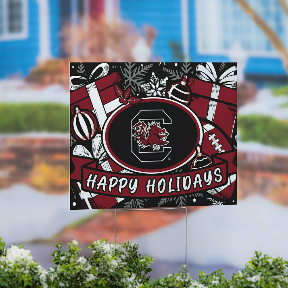 University of South Carolina Yard Sign, Holiday - Collegiate Home