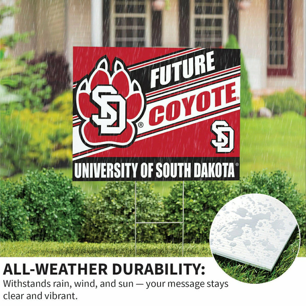 University of South Dakota Coroplast Yard Sign, Future Student - Collegiate Home