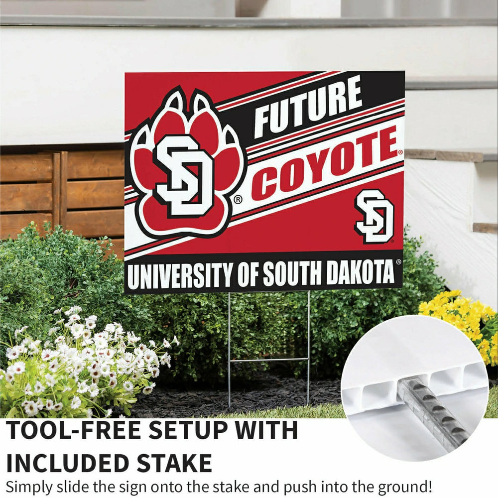 University of South Dakota Coroplast Yard Sign, Future Student - Collegiate Home