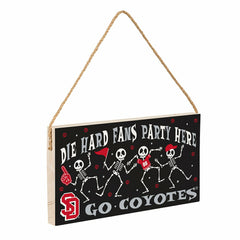University of South Dakota Halloween Wood Wall Sign, 6x11 - Collegiate Home