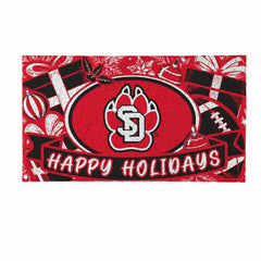 University of South Dakota Holiday PVC Mat, 28"x16" - Collegiate