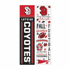 46" Double Sided Leaner, University of South Dakota, Fall Seasonal - Collegiate Home