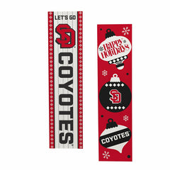 47" Double Sided Leaner, University of South Dakota, Christmas - Collegiate Home
