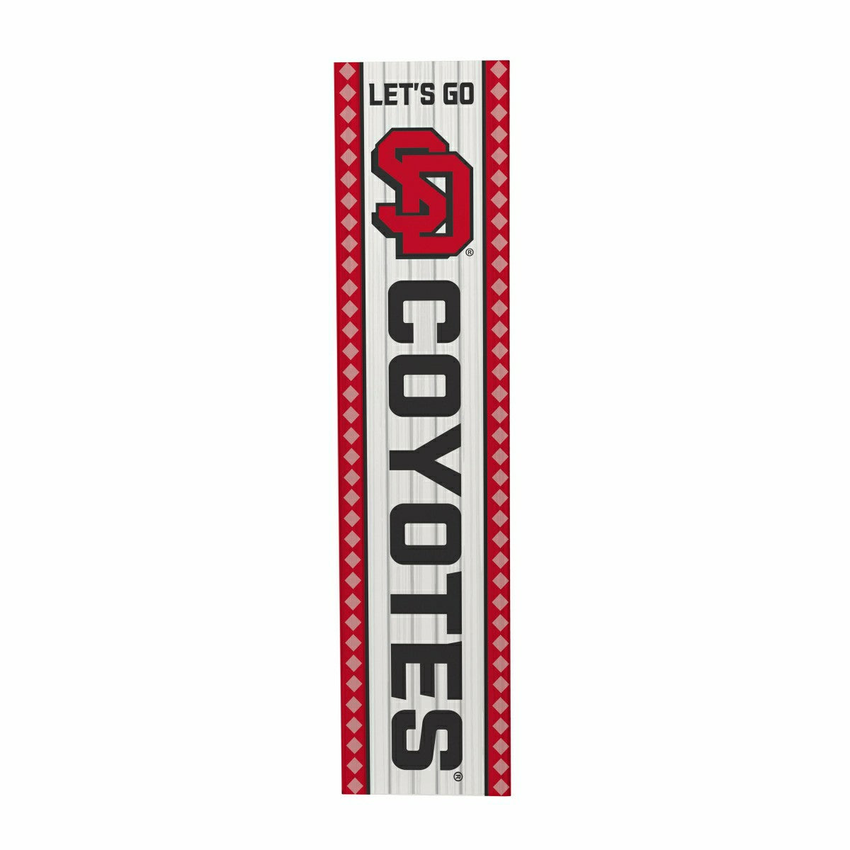 47" Double Sided Leaner, University of South Dakota, Christmas - Collegiate Home