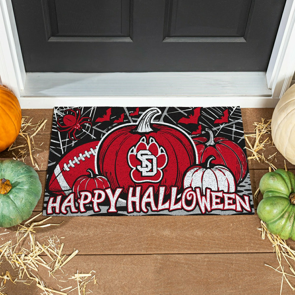 University of South Dakota Halloween PVC Mat, 28"x16" - Collegiate