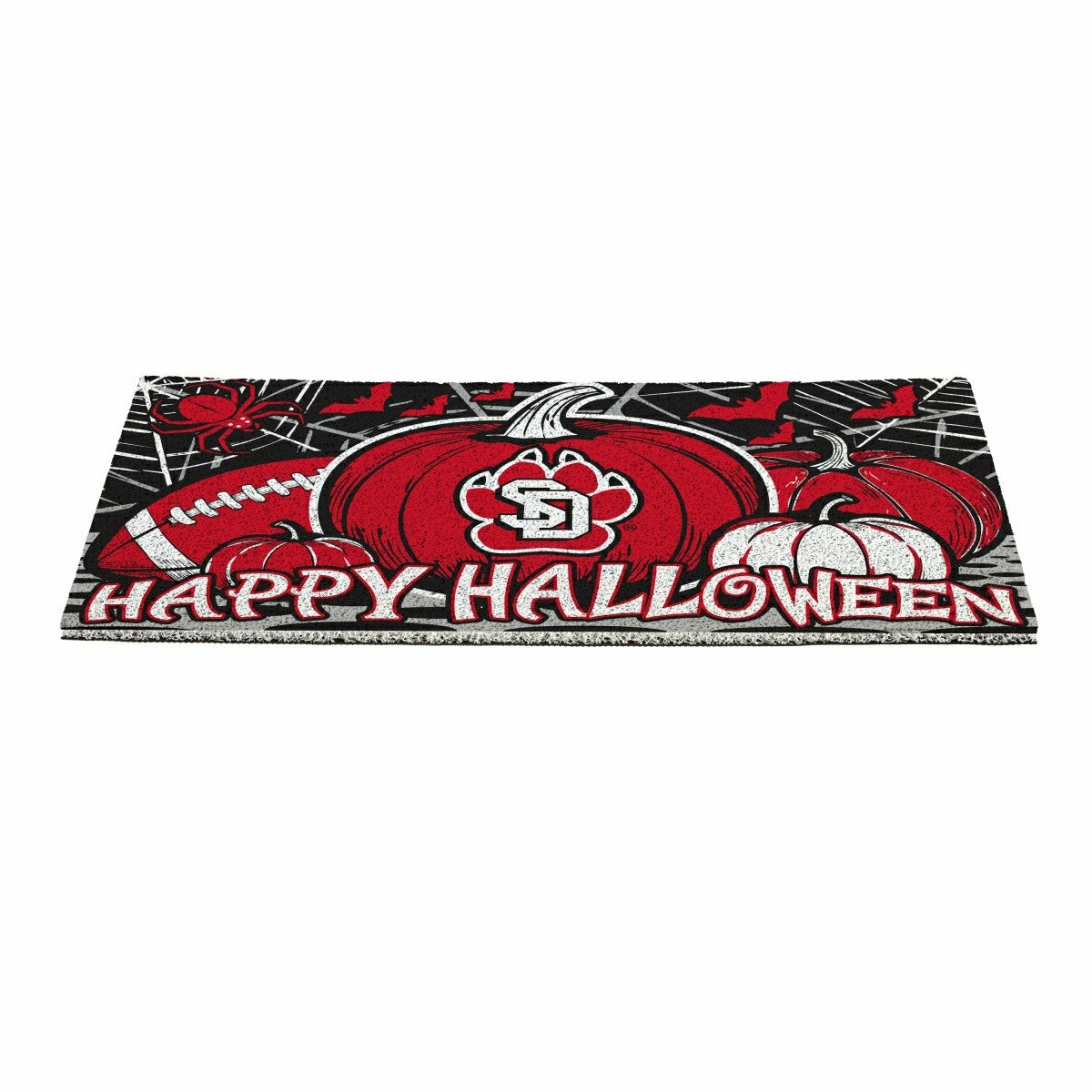 University of South Dakota Halloween PVC Mat, 28"x16" - Collegiate
