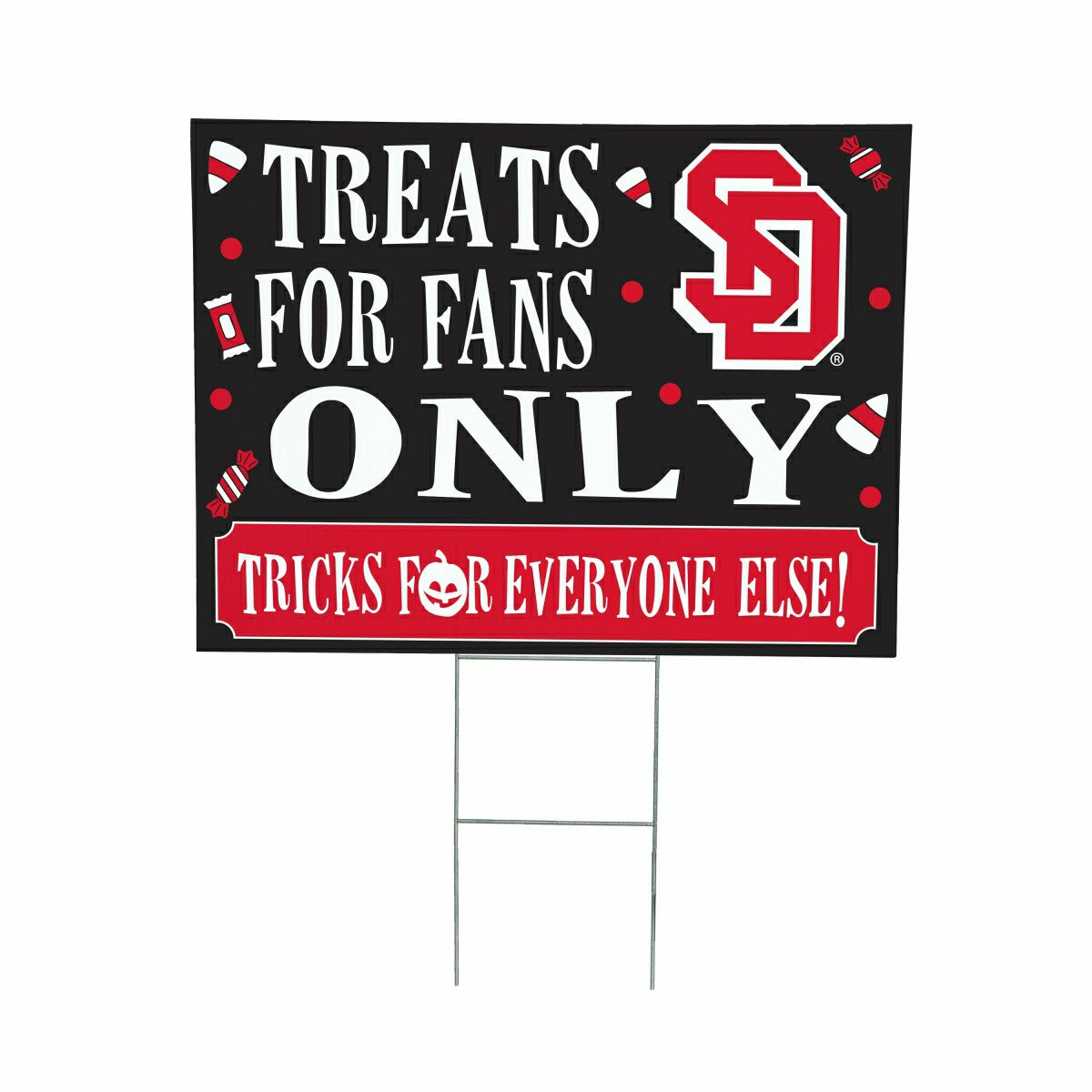 University of South Dakota Yard Sign, Halloween Treats for Fans - Collegiate Home