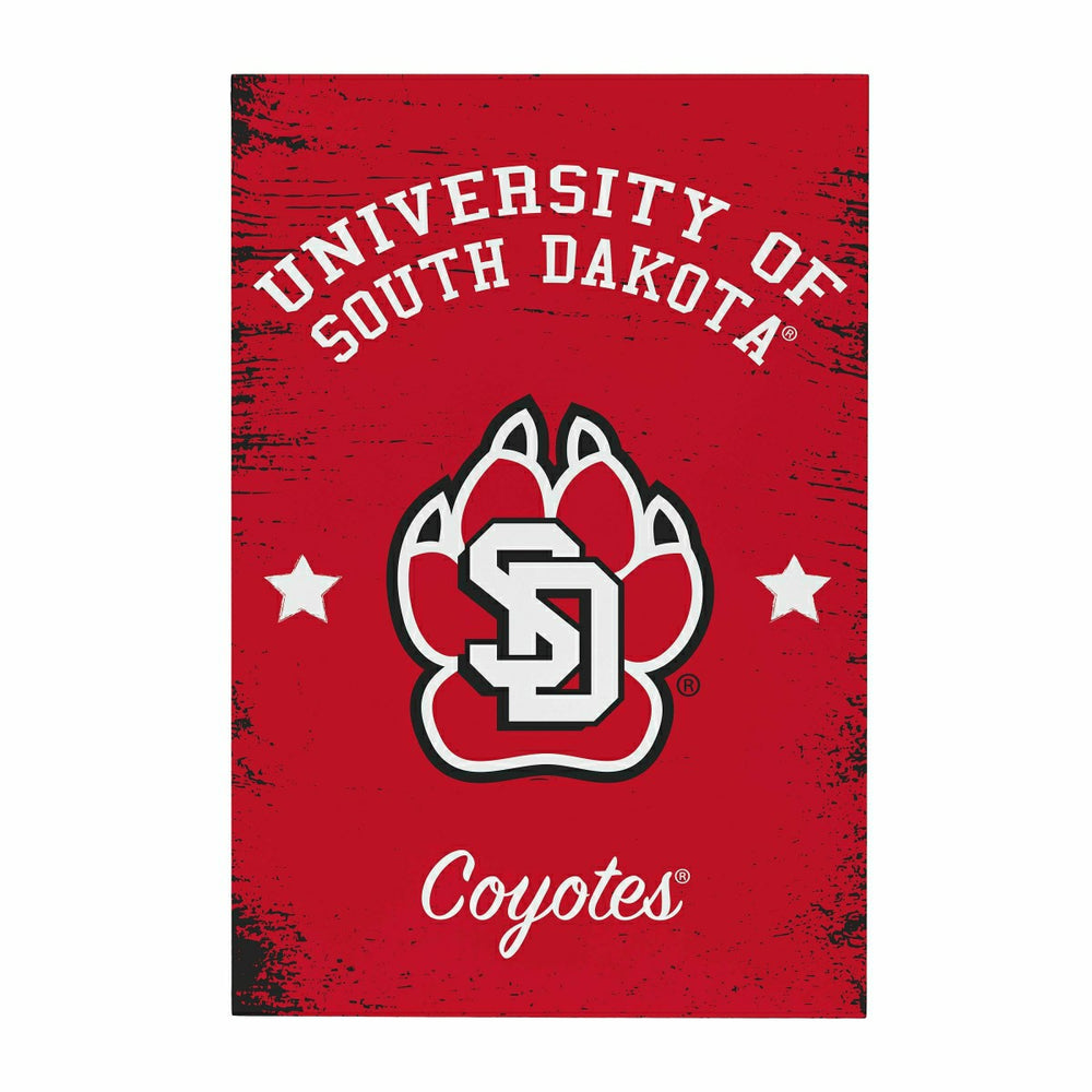 University of South Dakota Wood Wall Sign, 16x24 - Collegiate Home