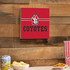 University of South Dakota Wood Wall Sign, 12x12 - Collegiate Home