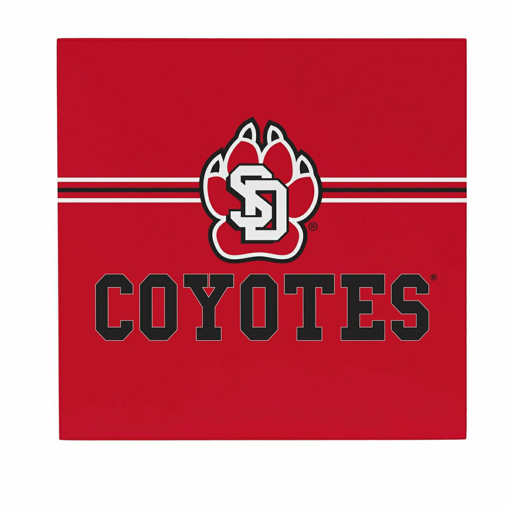 University of South Dakota Wood Wall Sign, 12x12 - Collegiate Home