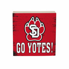 University of South Dakota Plock, Down Home Fans, 6x6 - Collegiate Home