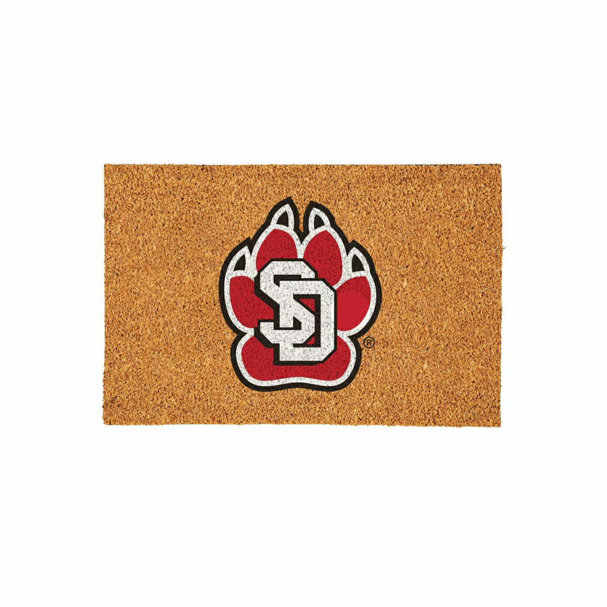 University of South Dakota Large Full Color Coir Mat, 36"x24" - Collegiate