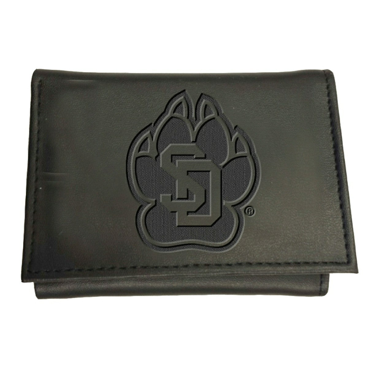 University of South Dakota, Tri-Fold Wallet, Black - Collegiate Home