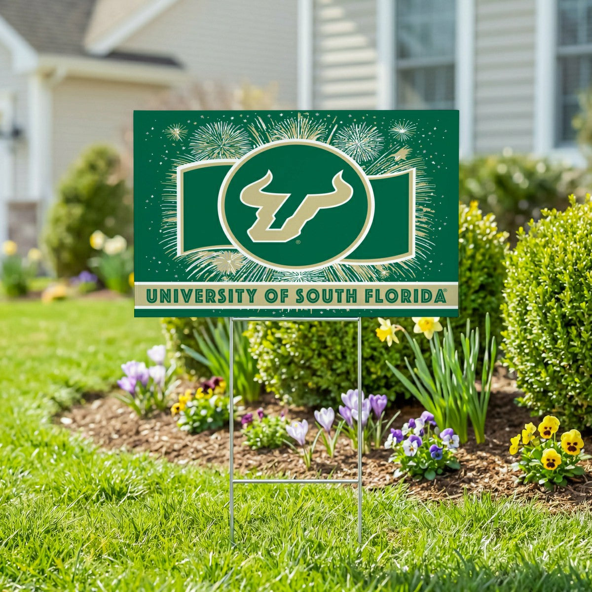 University of South Florida Yard Sign, Patriotic - Collegiate Home