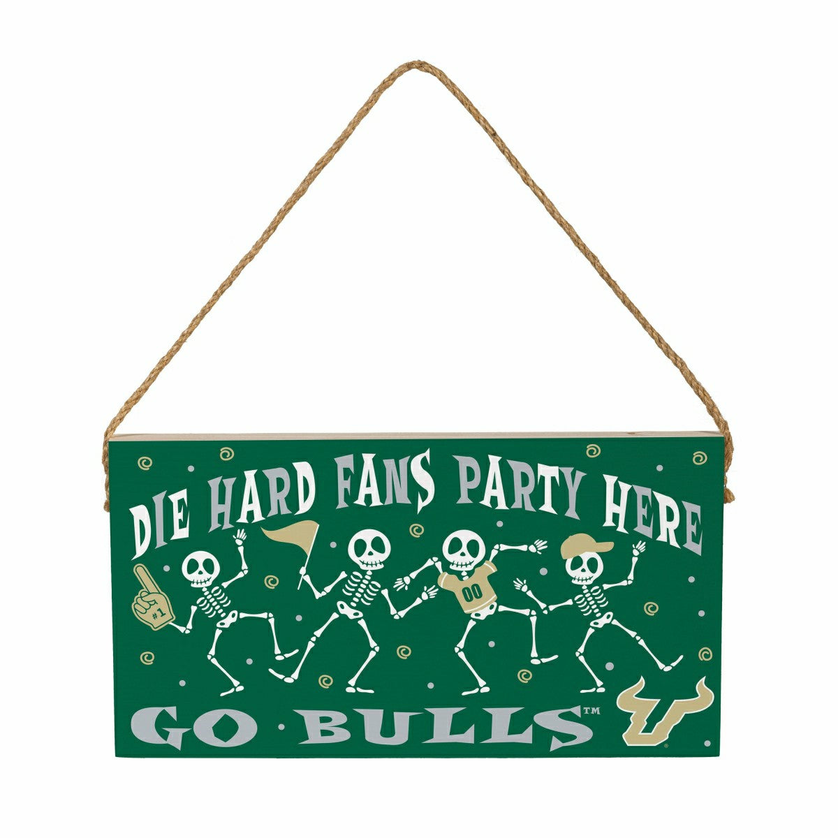 University of South Florida Halloween Wood Wall Sign, 6x11 - Collegiate Home