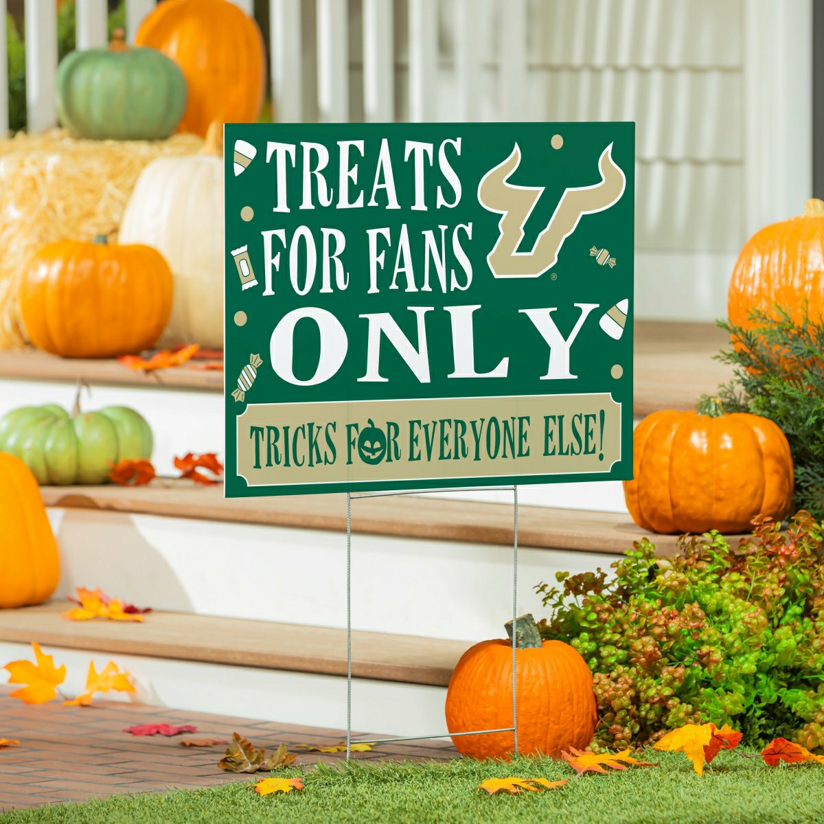 University of South Florida Yard Sign, Halloween Treats for Fans - Collegiate Home
