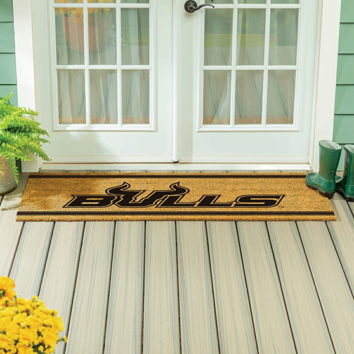 University of South Florida Extra Large One Color Coir Mat, 60"x24" - Collegiate
