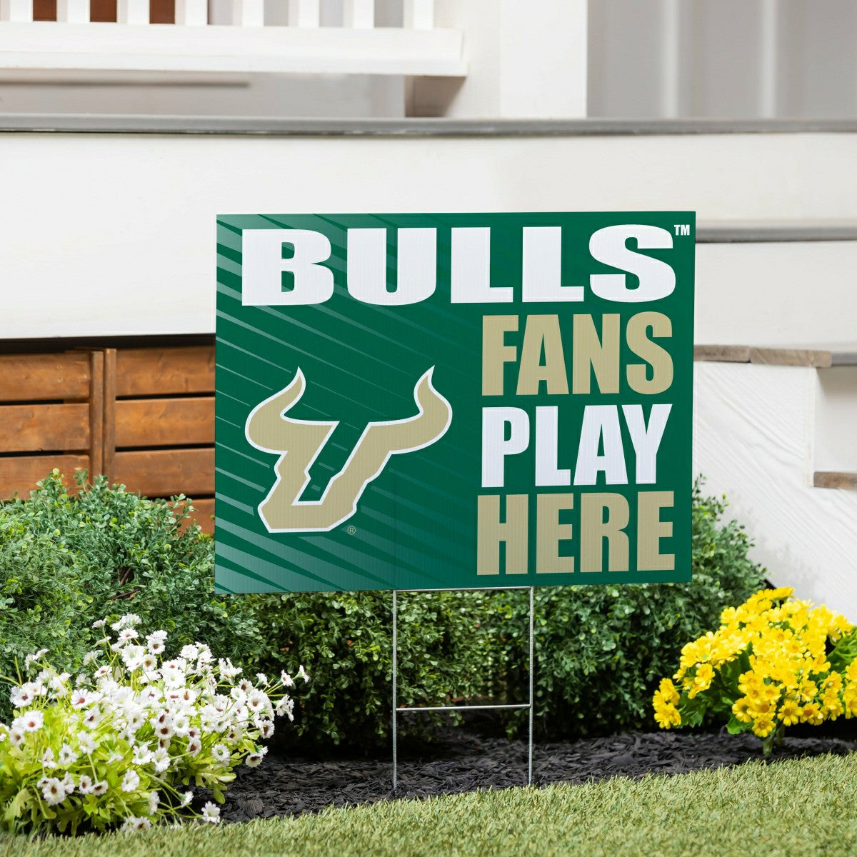 University of South Florida Coroplast Yard Sign "Fans Play Here" - Collegiate Home