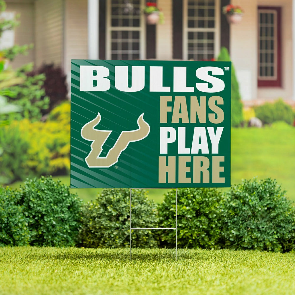 University of South Florida Coroplast Yard Sign "Fans Play Here" - Collegiate Home
